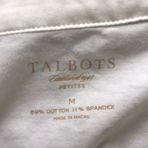 Talbots Tops - White Talbots Petite Medium Top Talbots Tops - White Talbots Petite Medium Top